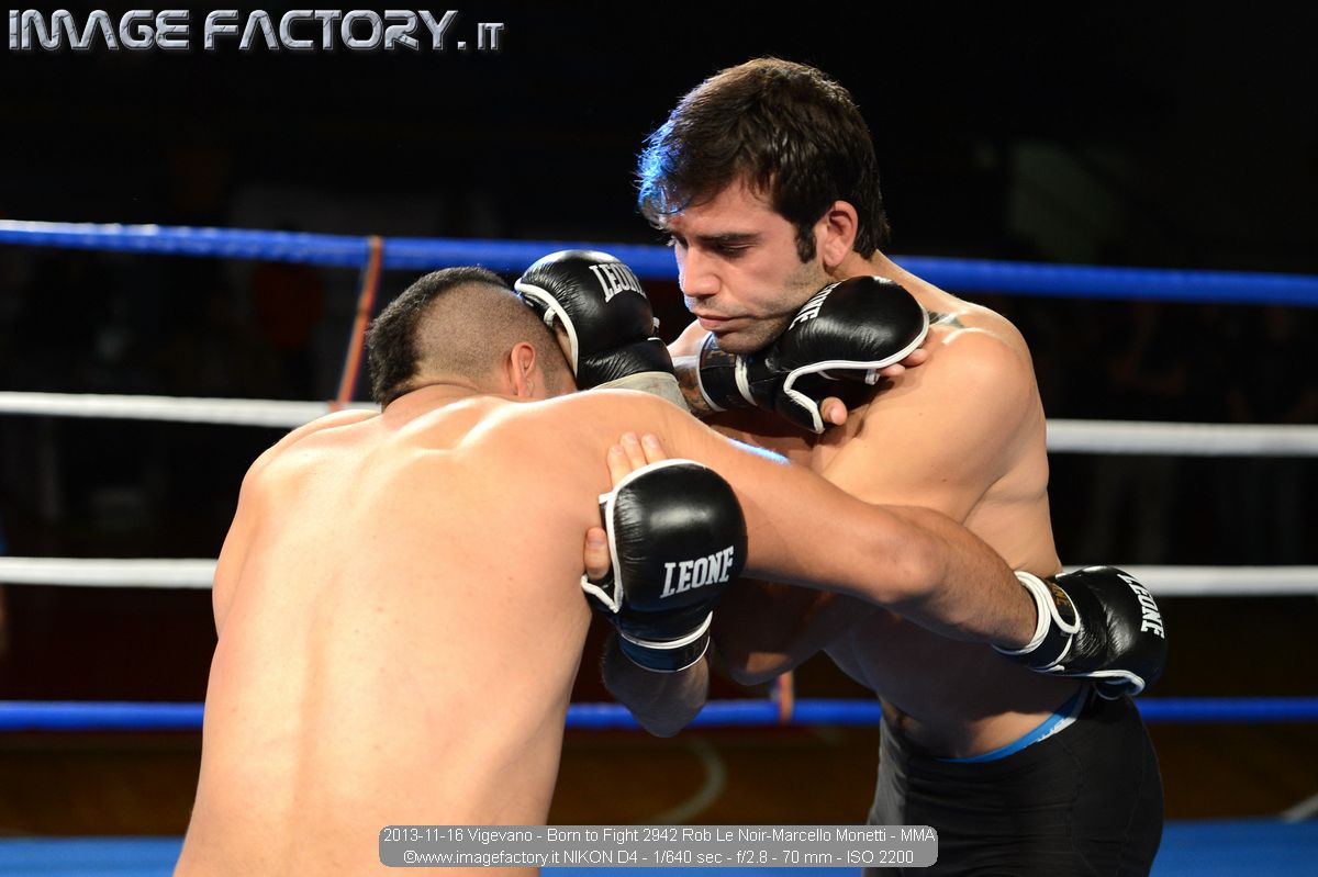2013-11-16 Vigevano - Born to Fight 2942 Rob Le Noir-Marcello Monetti - MMA